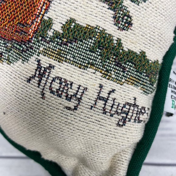 Mary Hughes 'Winter' Tapestry Throw Pillow - Picture 2 of 6